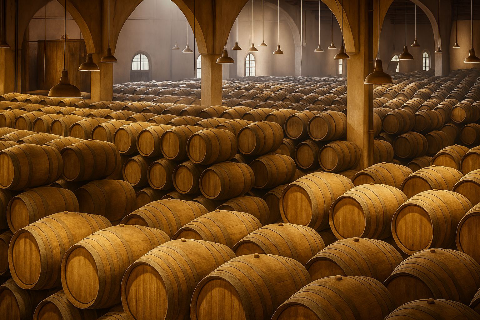 Shery fortified wine barrels
