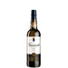 a bottle of valdespino fino inocente sherry on a white background