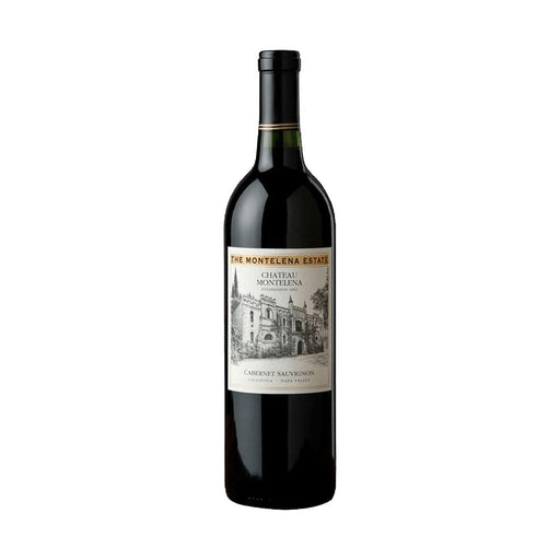 bottle of cabernet sauvignon montelena estate on white background
