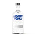 Absolut Vodka bottle on a white background