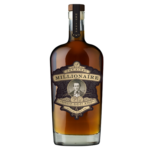 Bottle of The First Millionaire American Barley Whisky