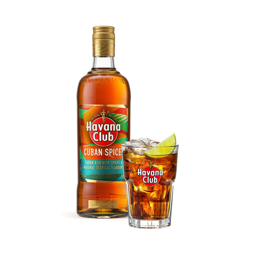 An image of a bottle of Havana Club Cuban Spiced rum.