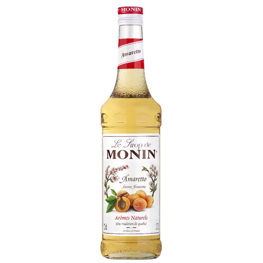 An image of a bottle of MONIN Amaretto Syrup.