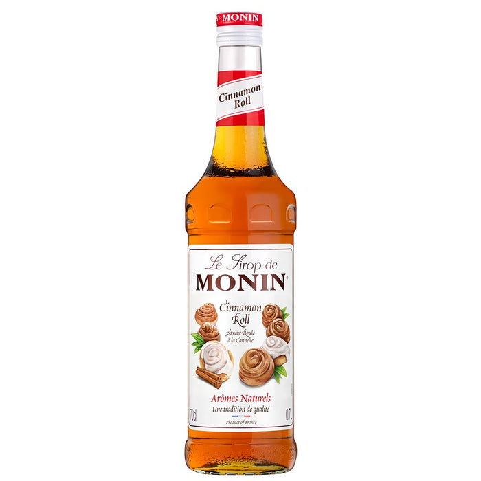 An image of a bottle of MONIN Cinnamon Roll Syrup