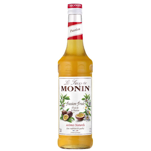 An image of a bottle of MONIN Passion Fruit Syrup.