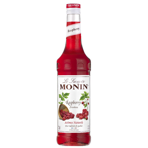 An image of a bottle of MONIN Raspberry Syrup.