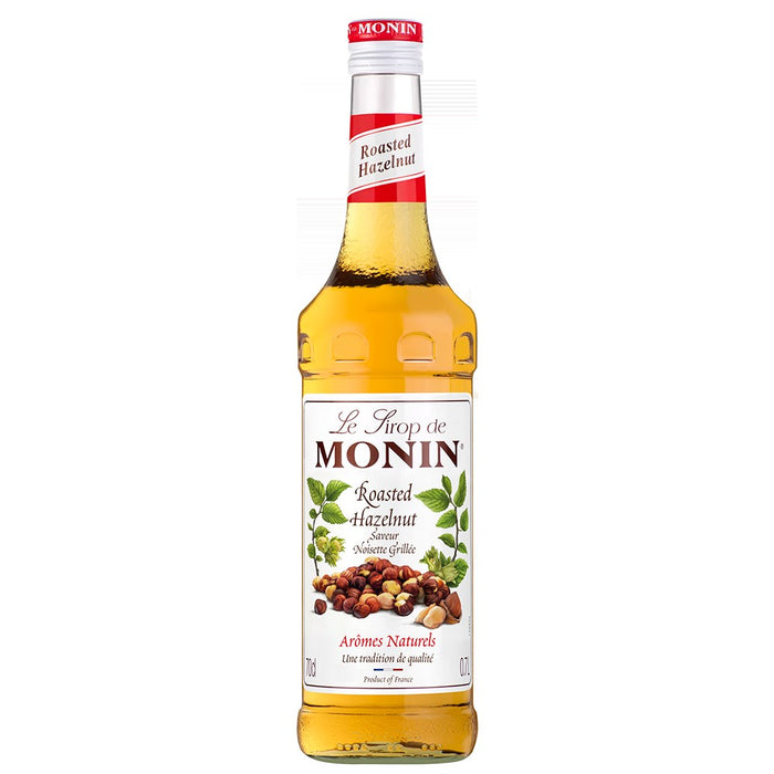 An image of a bottle of MONIN Roasted Hazelnut Syrup