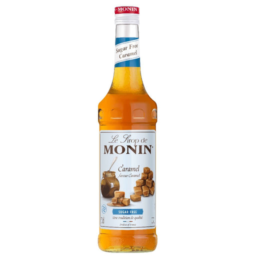 An image of a bottle of MONIN Sugar Free Caramel Syrup