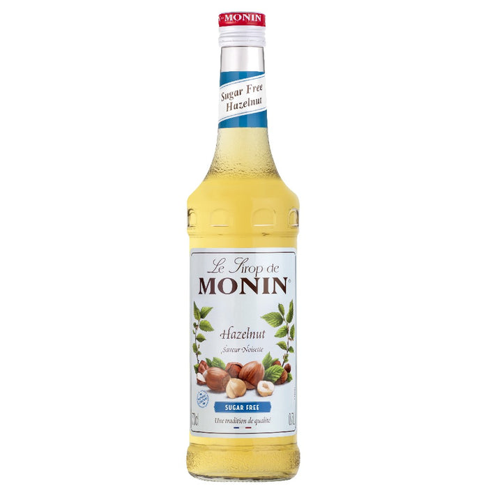 An image of a bottle of MONIN Sugar Free Hazelnut Syrup.