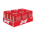 24 cans of Budweiser beer on white background