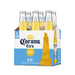 six pack of corona extra cero beer on white background